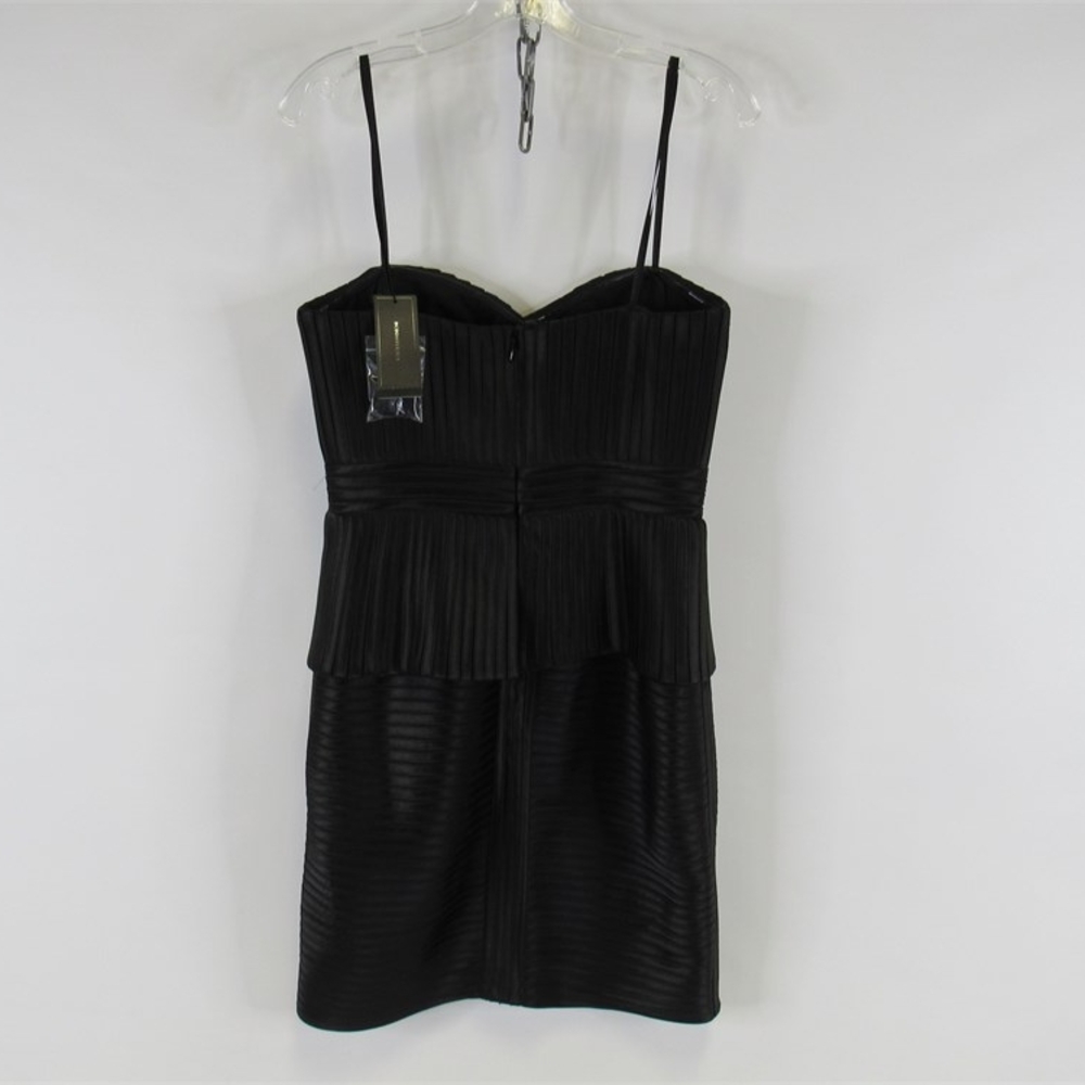 BCBGMaxAzria Black Spaghetti Strap Babydoll Mini Dress - Picture 6 of 9